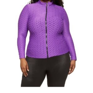 Purple workout jacket
